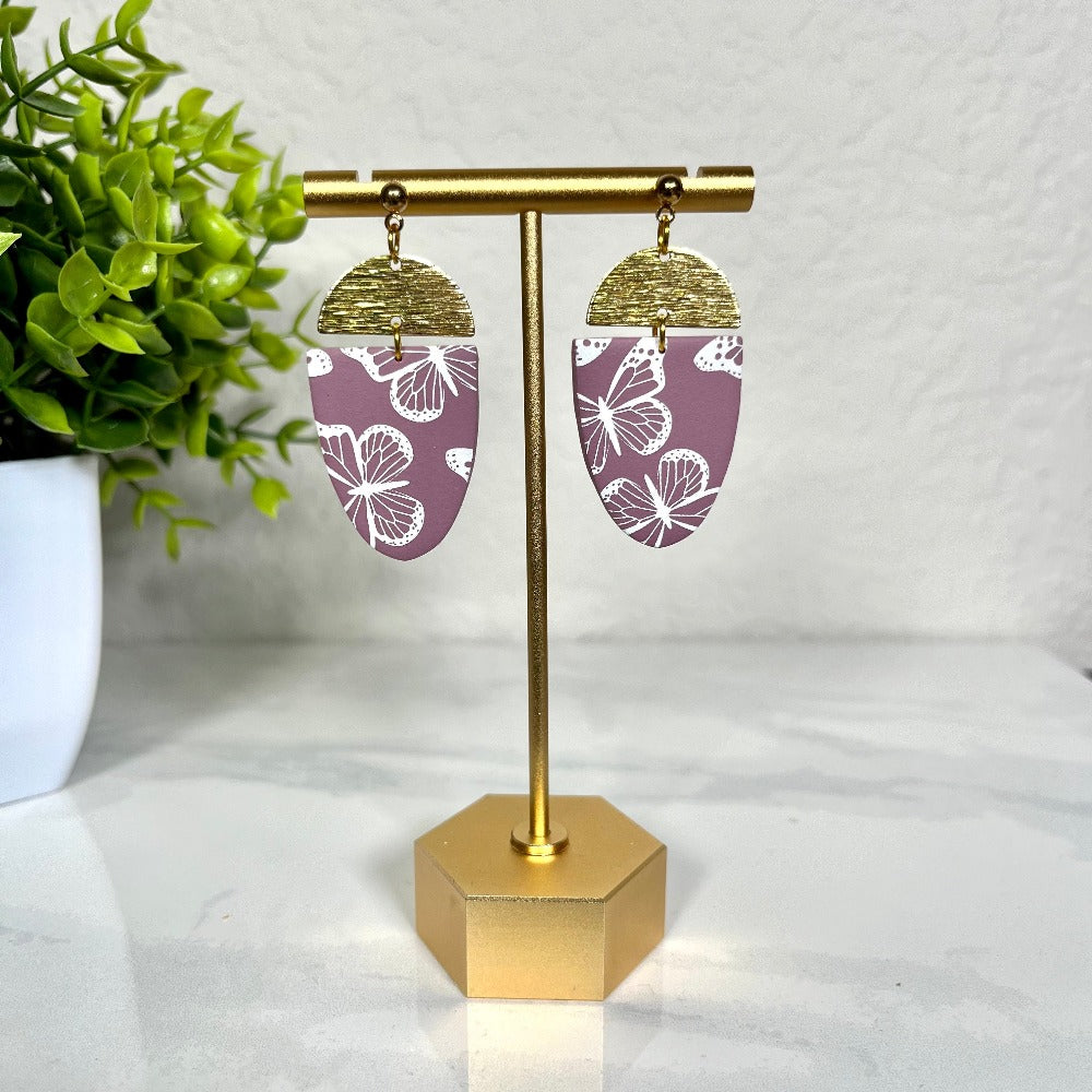 purple butterfly brass
