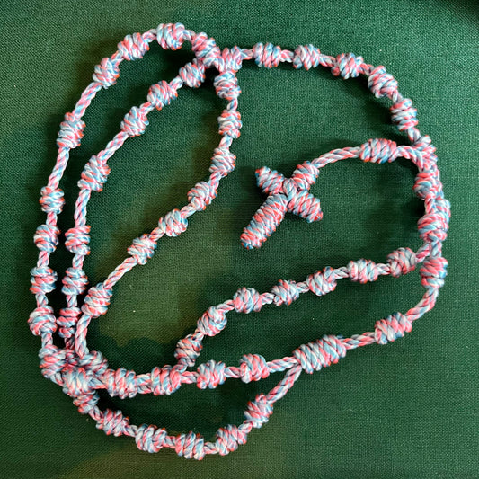 Respect Life - Twine Knotted Rosary