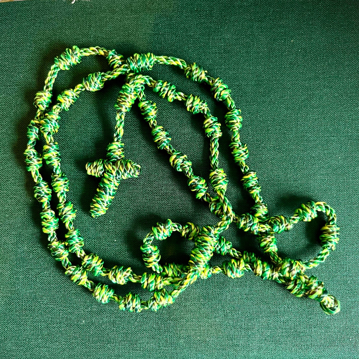 Green Fields - Twine Knotted Rosary